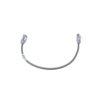 Cable de Parcheo TX6, UTP Cat6, Diámetro Reducido (28AWG), Color Gris, 0.30 Metros (1 Pie)