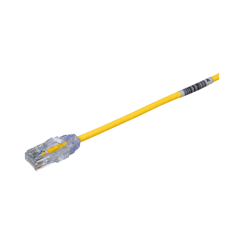 Cable de Parcheo TX6, UTP Cat6, Diámetro Reducido (28AWG), Color Amarillo, 20ft