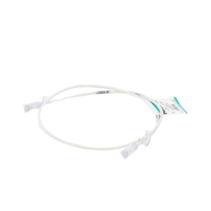 Cable de Parcheo TX6, UTP Cat6, Diámetro Reducido (28AWG), Color Blanco Mate, 0.91 Metros (3 Pies)