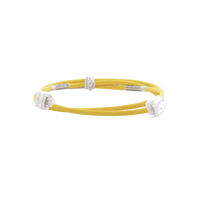 Cable de Parcheo TX6, UTP Cat6, Diámetro Reducido (28AWG), Color Amarillo, 0.91 Metros (3 Pies)
