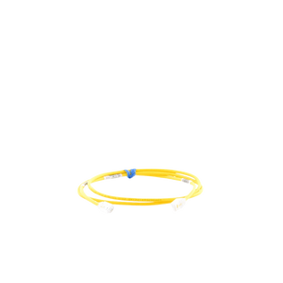 Cable de Parcheo TX6, UTP Cat6, Diámetro Reducido (28AWG), Color Amarillo, 1.22 Metros (4 Pies)