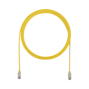 Cable de Parcheo TX6, UTP Cat6, Diámetro Reducido (28AWG), Color Amarillo, 4ft
