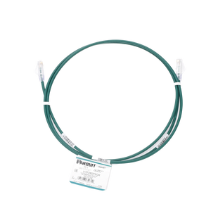 Cable de Parcheo TX6, UTP Cat6, Diámetro Reducido (28AWG), Color Verde, 1.52 Metros (5 Pies)