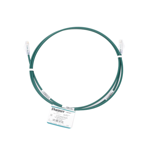 Cable de Parcheo TX6, UTP Cat6, Diámetro Reducido (28AWG), Color Verde, 1.52 Metros (5 Pies)