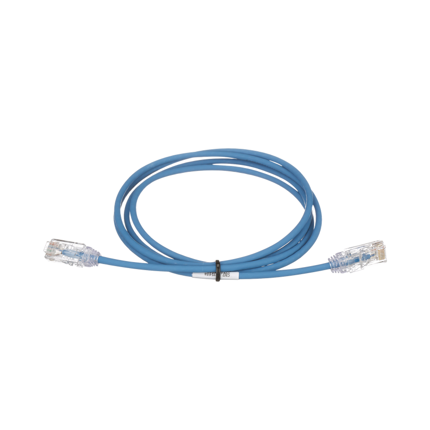 Cable de Parcheo TX6, UTP Cat6, Diámetro Reducido (28AWG), Color Azul, 5 m.