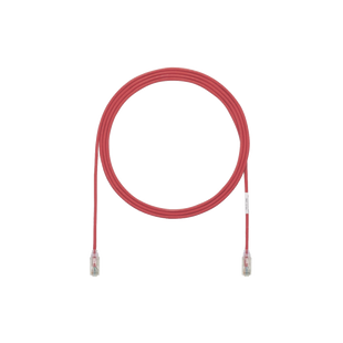 Cable de Parcheo TX6, UTP Cat6, Diámetro Reducido (28AWG), Color Rojo, 5ft