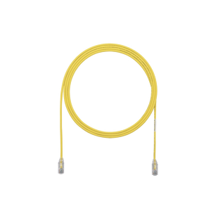 Cable de Parcheo TX6, UTP Cat6, Diámetro Reducido (28AWG), Color Amarillo, 1.52 Metros (5 Pies)