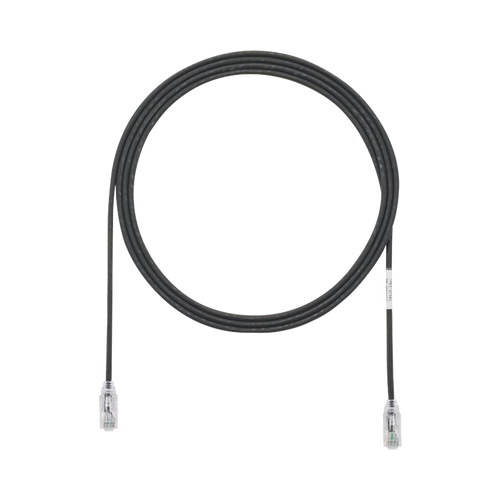 Cable de Parcheo TX6, UTP Cat6, Diámetro Reducido (28AWG), Color Negro, 7ft