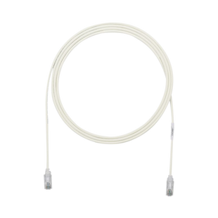 Cable de Parcheo TX6, UTP Cat6, Diámetro Reducido (28AWG), Color Gris, 7ft