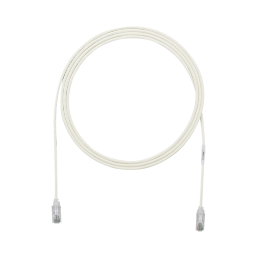 Cable de Parcheo TX6, UTP Cat6, Diámetro Reducido (28AWG), Color Gris, 7ft