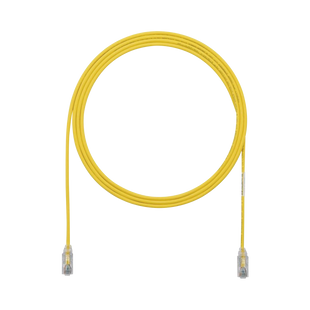 Cable de Parcheo TX6, UTP Cat6, Diámetro Reducido (28AWG), Color Amarillo, 7ft