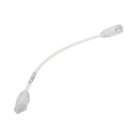 Cable de Parcheo TX6, UTP Cat6, Diámetro Reducido (28AWG), Color Blanco, 20.32 cm (8 Pulgadas)