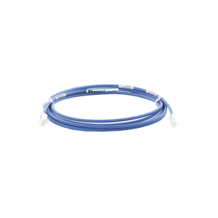 Cable de Parcheo UTP Cat6A, CM/LSZH, Diámetro Reducido (28AWG), Color Azul, 3.05 Metros (10 Pies)