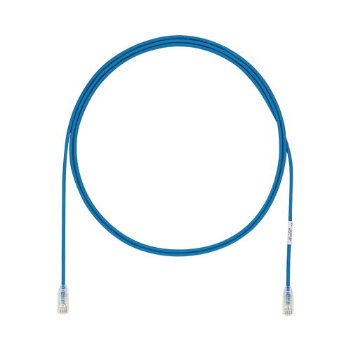 Cable de Parcheo UTP Cat6A, CM/LSZH, Diámetro Reducido (28AWG), Color Azul, 12ft