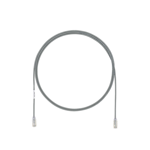 Cable de Parcheo UTP Cat6A, CM/LSZH, Diámetro Reducido (28AWG), Color Gris, 15ft