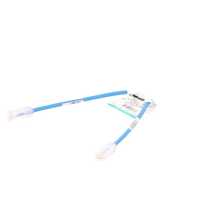 Cable de Parcheo UTP Cat6A, CM/LSZH, Diámetro Reducido (28AWG), Color Azul, 0.3 Metros (1 Pie)