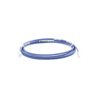 Cable de Parcheo UTP Cat6A, CM/LSZH, Diámetro Reducido (28AWG), Color Azul, 7.92 Metros (26 Pies)