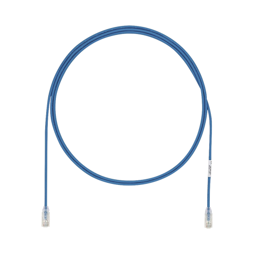 Cable de Parcheo UTP Cat6A, CM/LSZH, Diámetro Reducido (28AWG), Color Azul, 26 ft
