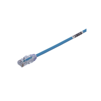 Cable de Parcheo UTP Cat6A, CM/LSZH, Diámetro Reducido (28AWG), Color Azul, 3 Metros (9.84 Pies).