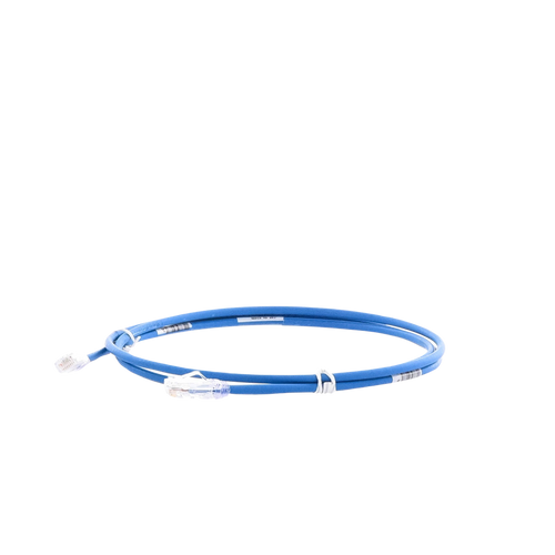 Cable de Parcheo UTP Cat6A, CM/LSZH, Diámetro Reducido (28AWG), Color Azul, 1.52 Metros (5 Pies)