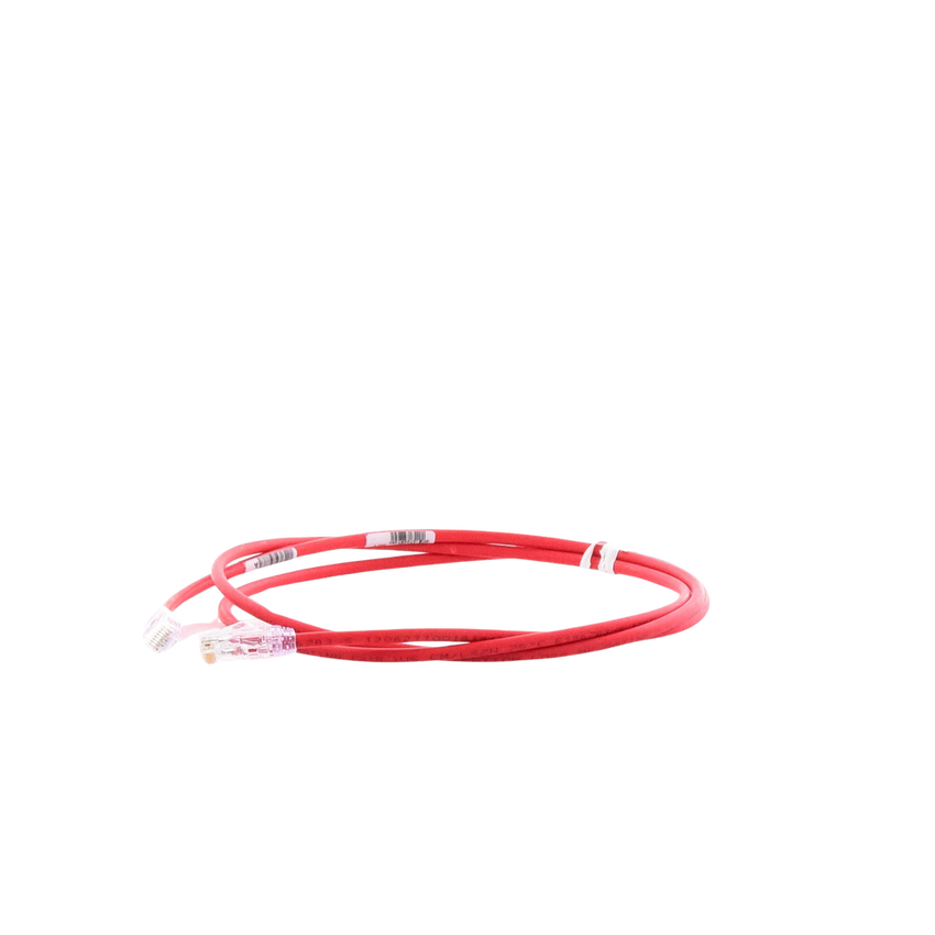Cable de Parcheo UTP Cat6A, CM/LSZH, Diámetro Reducido (28AWG), Color Rojo, 1.52 Metros (5 Pies)