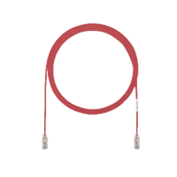 Cable de Parcheo UTP Cat6A, CM/LSZH, Diámetro Reducido (28AWG), Color Rojo, 5ft