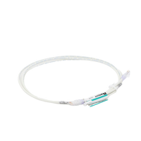 Cable de Parcheo UTP Cat6A, CM/LSZH, Diámetro Reducido (28AWG), Color Blanco Mate, 2.13 Metros (7 Pies)