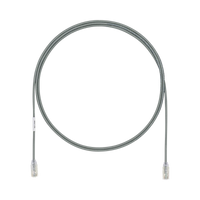 Cable de Parcheo UTP Cat6A, CM/LSZH, Diámetro Reducido (28AWG), Color Gris, 7ft