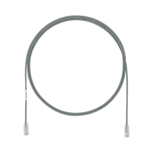 Cable de Parcheo UTP Cat6A, CM/LSZH, Diámetro Reducido (28AWG), Color Gris, 7ft