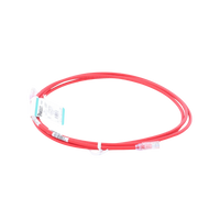 Cable de Parcheo UTP Cat6A, CM/LSZH, Diámetro Reducido (28AWG), Color Rojo, 2.13 Metros (7 Pies)