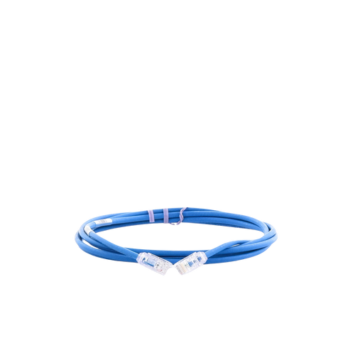 Cable de Parcheo UTP Cat6A, CM/LSZH, Diámetro Reducido (28AWG), Color Azul, 2.44 Metros (8 Pies)