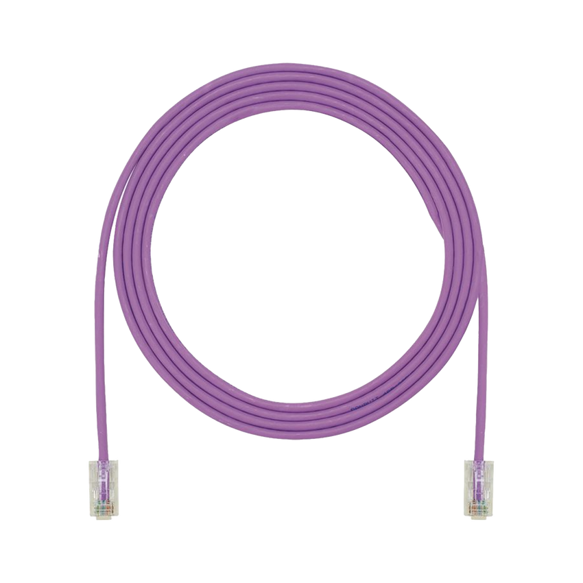 Cable de Parcheo UTP, Cat6A, 24 AWG, CM, Color Violeta, 4.57 Metros (15 Pies)