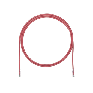 Cable de Parcheo UTP, Cat6A, 24 AWG, CM, Color Rojo, 5.18 Metros (17 Pies)