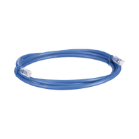 Cable de Parcheo UTP, Cat6A, 24 AWG, CM, Color Azul, 6.1 Metros (20 Pies)