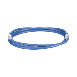 Cable de Parcheo UTP, Cat6A, 24 AWG, CM, Color Azul, 6.1 Metros (20 Pies)
