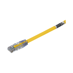 Cable de Parcheo UTP, Cat6A, 24 AWG, CM, Color Amarillo, 6.1 Metros (20 Pies)