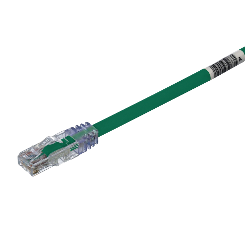 Cable de Parcheo UTP, Cat6A, 24 AWG, CM, Color Verde, 25ft