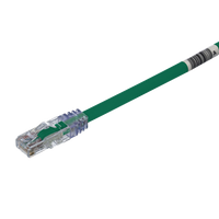 Cable de Parcheo UTP, Cat6A, 24 AWG, CM, Color Verde, 7.62 Metros (25 Pies)