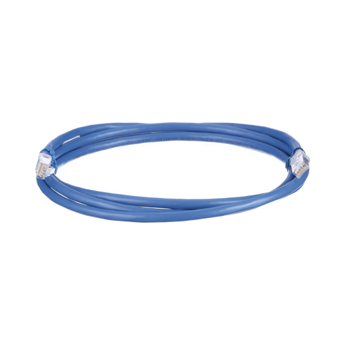 Cable de Parcheo UTP, Cat6A, 24 AWG, CM, Color Azul, 2 m.