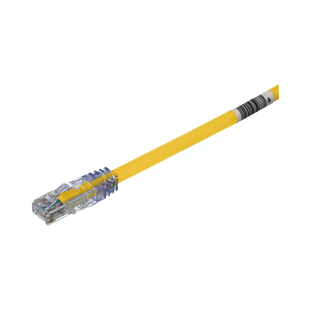 Cable de Parcheo UTP, Cat6A, 24 AWG, CM, Color Amarillo, 9.14 Metros (30 Pies)