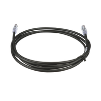 Cable de Parcheo UTP, Cat6A, 24 AWG, CM, Color Negro, 0.91 Metros (3 Pies)