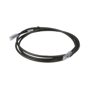 Cable de Parcheo UTP, Cat6A, 24 AWG, CM, Color Negro, 0.91 Metros (3 Pies)