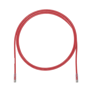 Cable de Parcheo UTP, Cat6A, 24 AWG, CM, Color Rojo, 0.91 Metros (3 Pies)