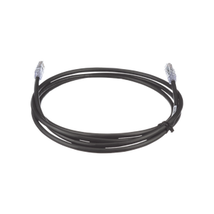 Cable de Parcheo UTP, Cat6A, 24 AWG, CM, Color Negro, 1.52 Metros (5 Pies)
