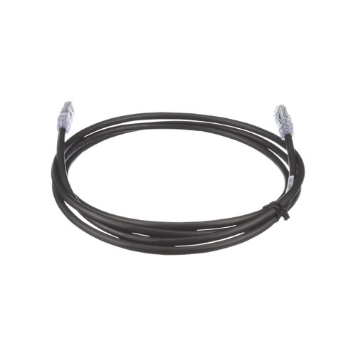 Cable de Parcheo UTP, Cat6A, 24 AWG, CM, Color Negro, 1.52 Metros (5 Pies)