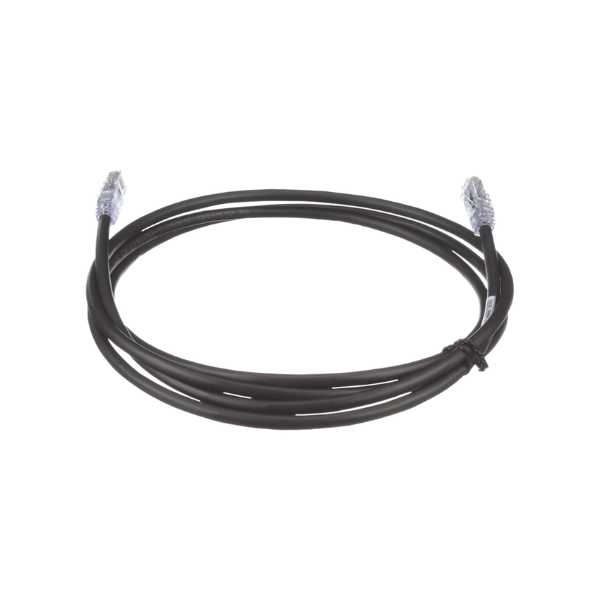 Cable de Parcheo UTP, Cat6A, 24 AWG, CM, Color Negro, 1.52 Metros (5 Pies)