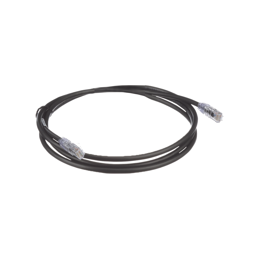 Cable de Parcheo UTP, Cat6A, 24 AWG, CM, Color Negro, 1.52 Metros (5 Pies)