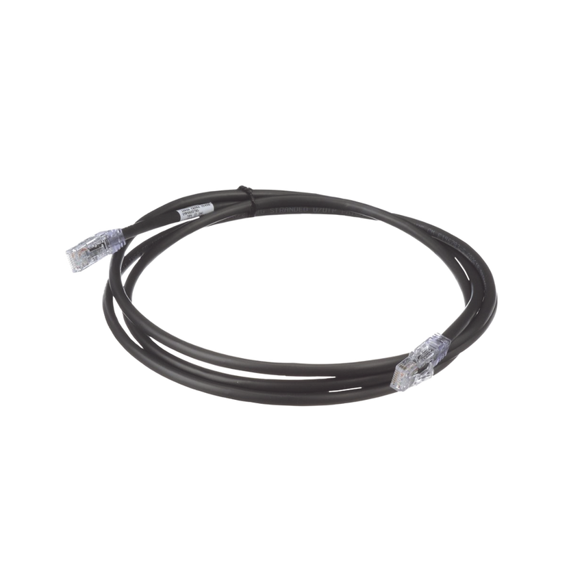Cable de Parcheo UTP, Cat6A, 24 AWG, CM, Color Negro, 1.52 Metros (5 Pies)