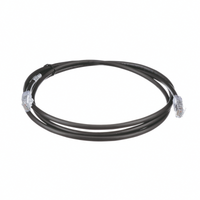 Cable de Parcheo UTP, Cat6A, 24 AWG, CM, Color Negro, 2.13 Metros (7 Pies)