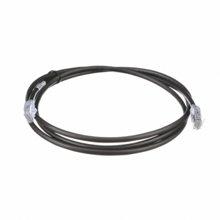 Cable de Parcheo UTP, Cat6A, 24 AWG, CM, Color Negro, 2.13 Metros (7 Pies)